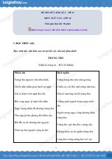 Đề thi giữa kì 1 Văn 10 Cánh diều - Đề số 12